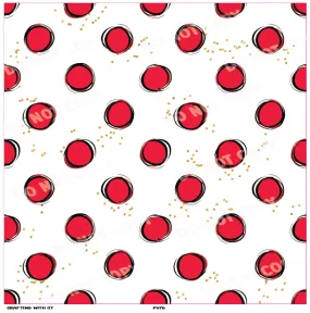 PV76 Mouse dots red v2 vinyl sheet