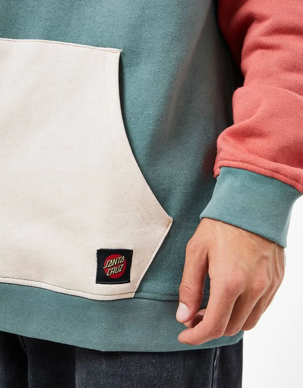 Santa Cruz Classic Dot Label Quarter Crew - Multi