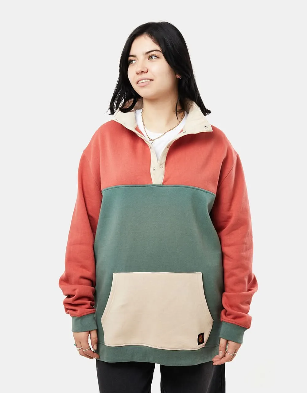 Santa Cruz Classic Dot Label Quarter Crew - Multi