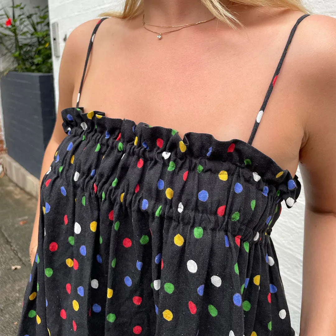 Scattered Spot Rainbow Linen