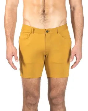 ST33LE Stretch Knit Shorts Honey Gold ST1932 Size 29