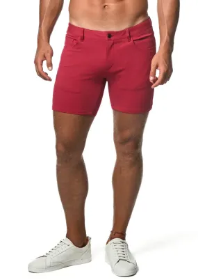 Stretch Knit Shorts (5" inseam) (Raspberry)