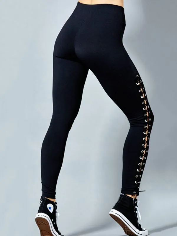 Stretchy  Plus Size Ripped Leggings