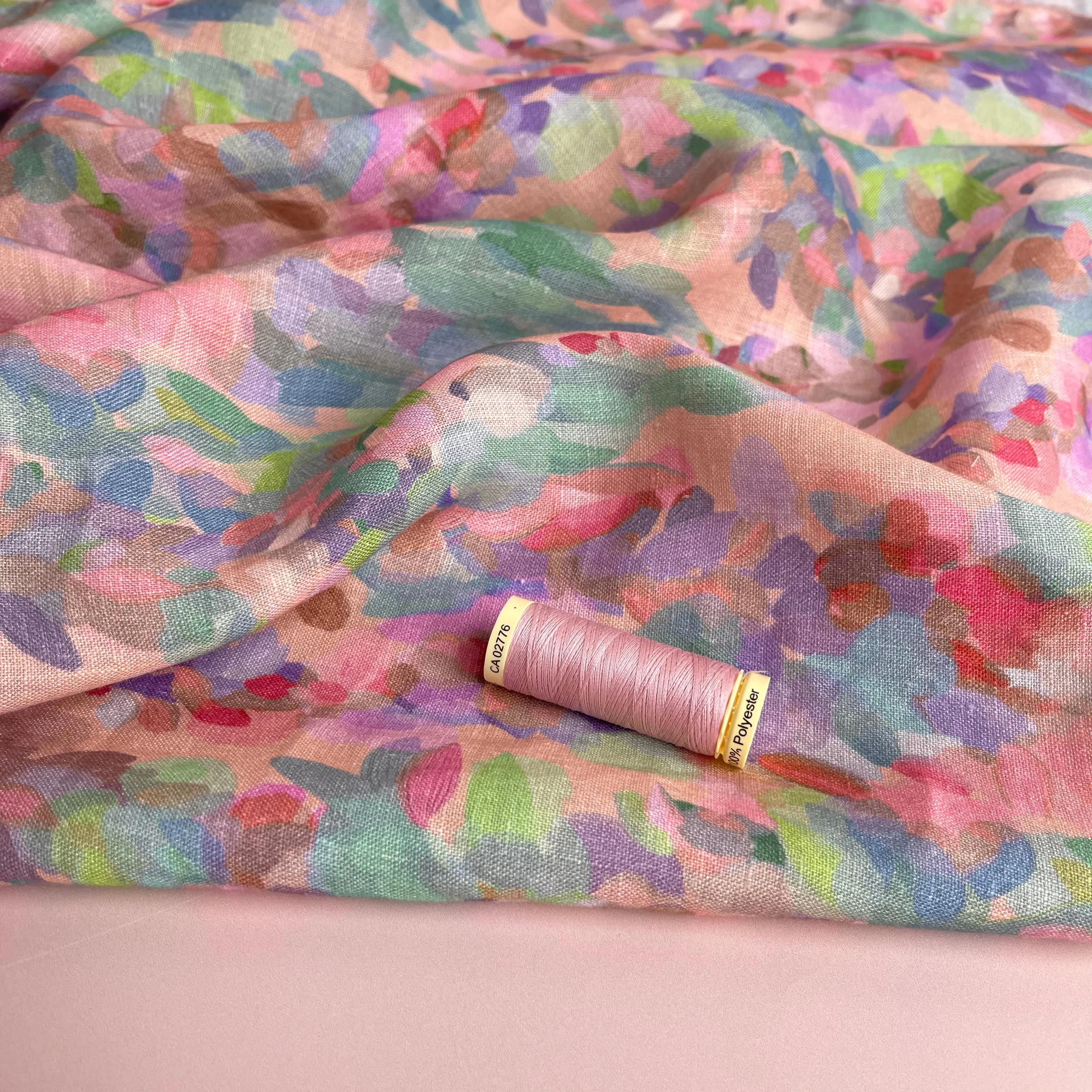 Summer Party - Lupine Petals Blush Pure Linen