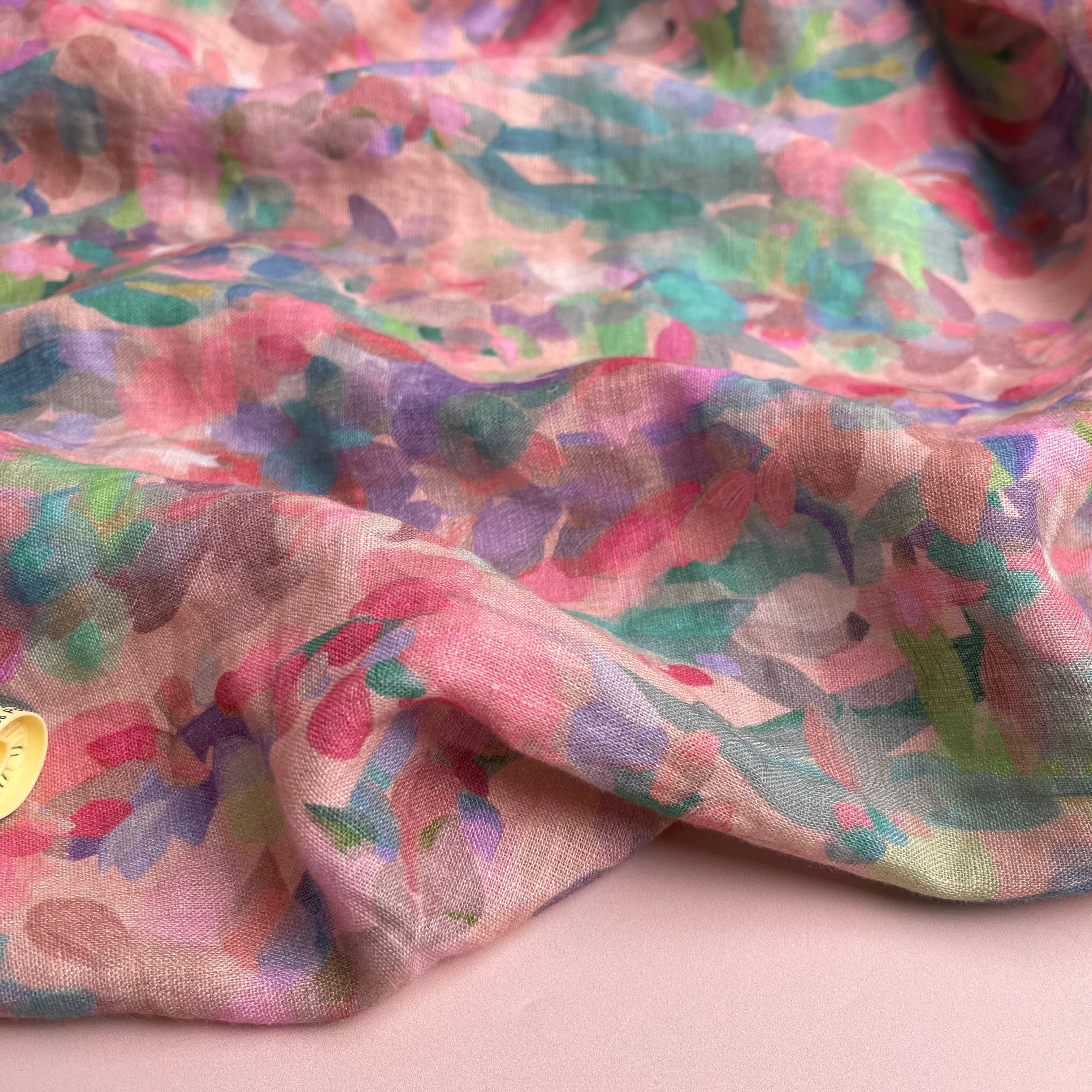 Summer Party - Lupine Petals Blush Pure Linen