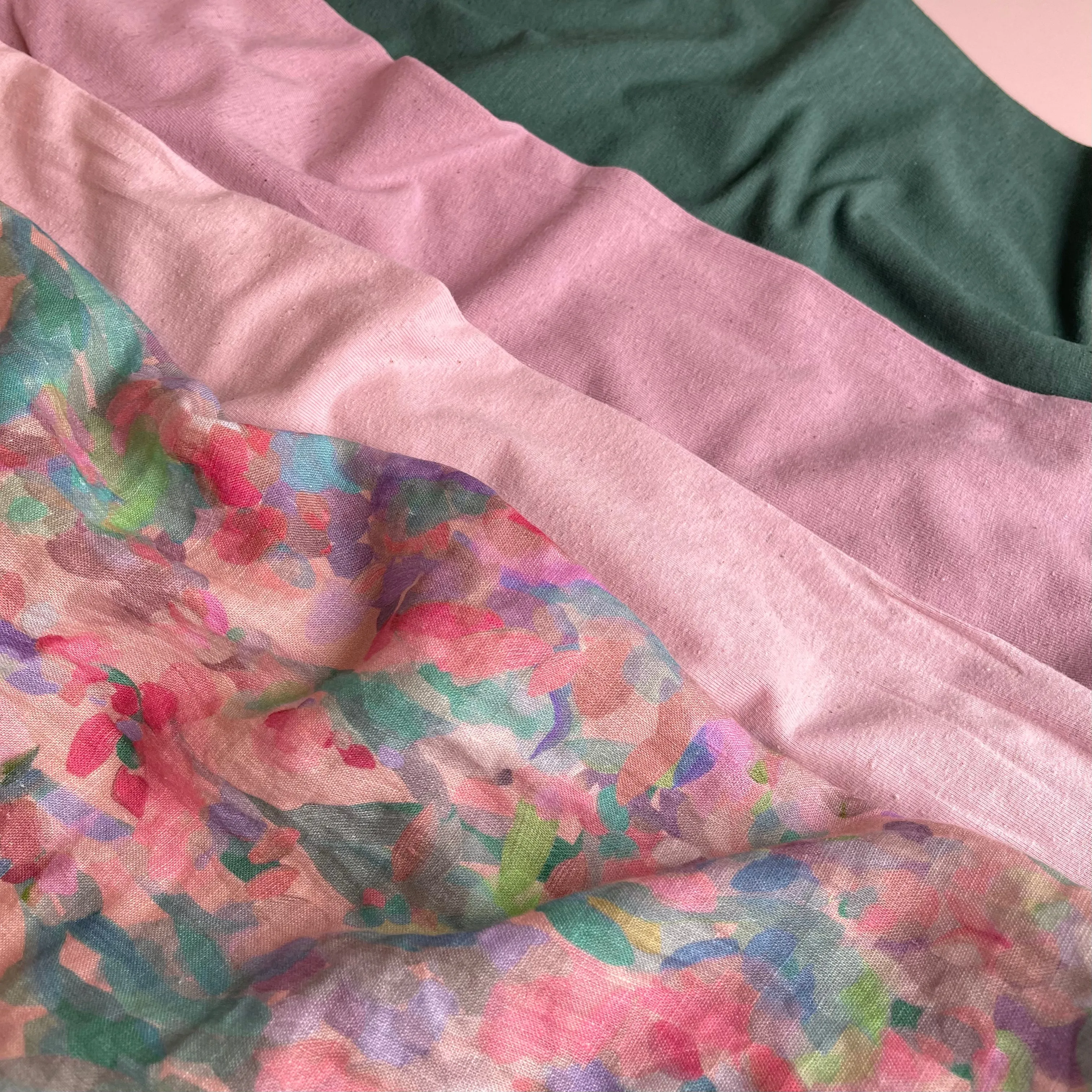 Summer Party - Lupine Petals Blush Pure Linen