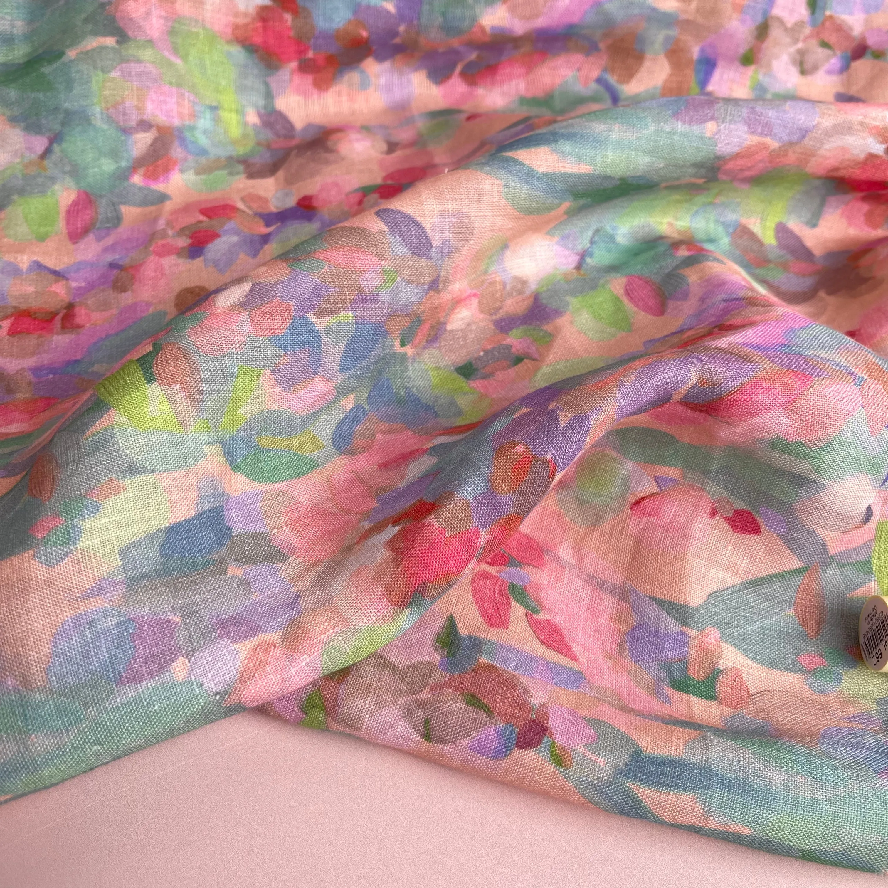Summer Party - Lupine Petals Blush Pure Linen