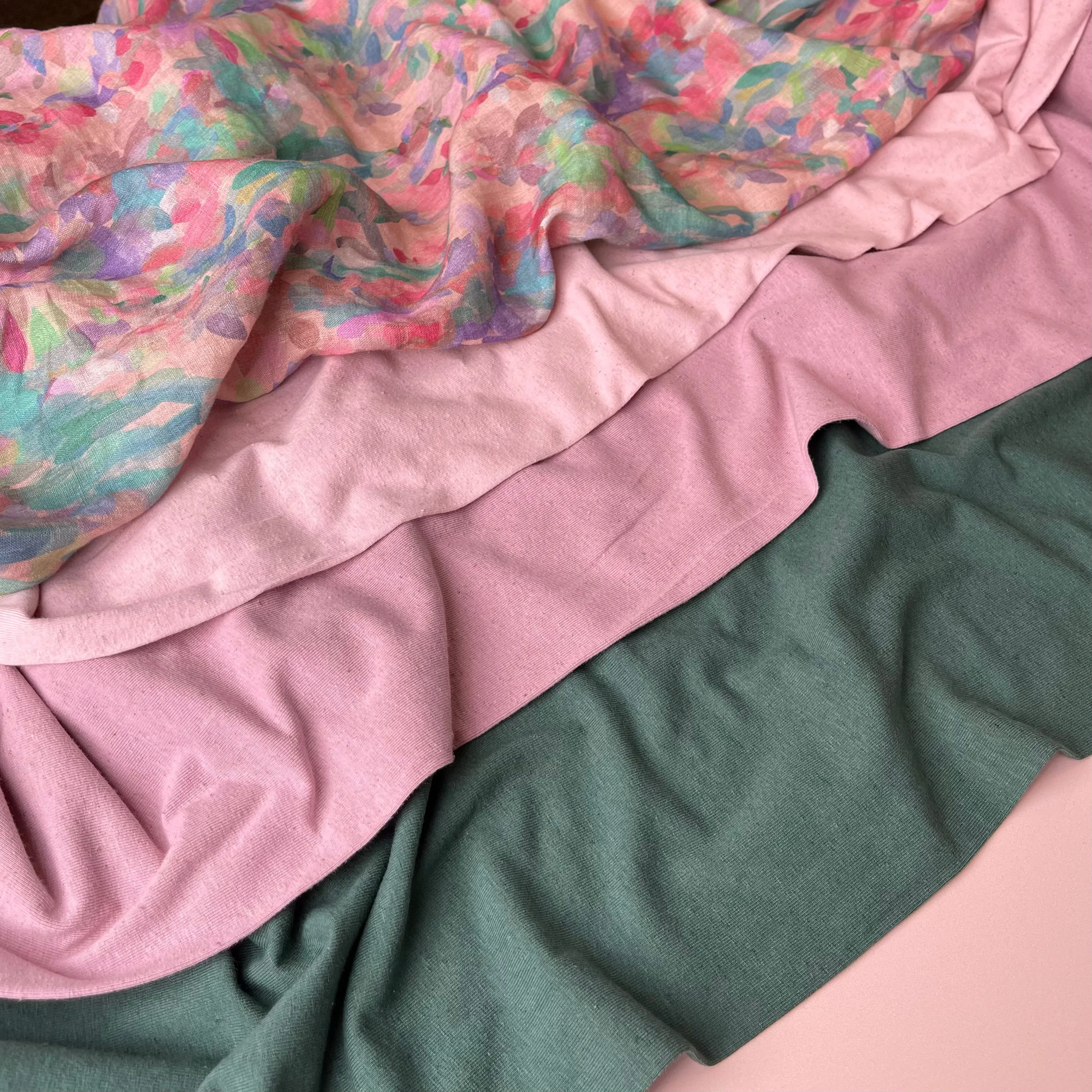 Summer Party - Lupine Petals Blush Pure Linen