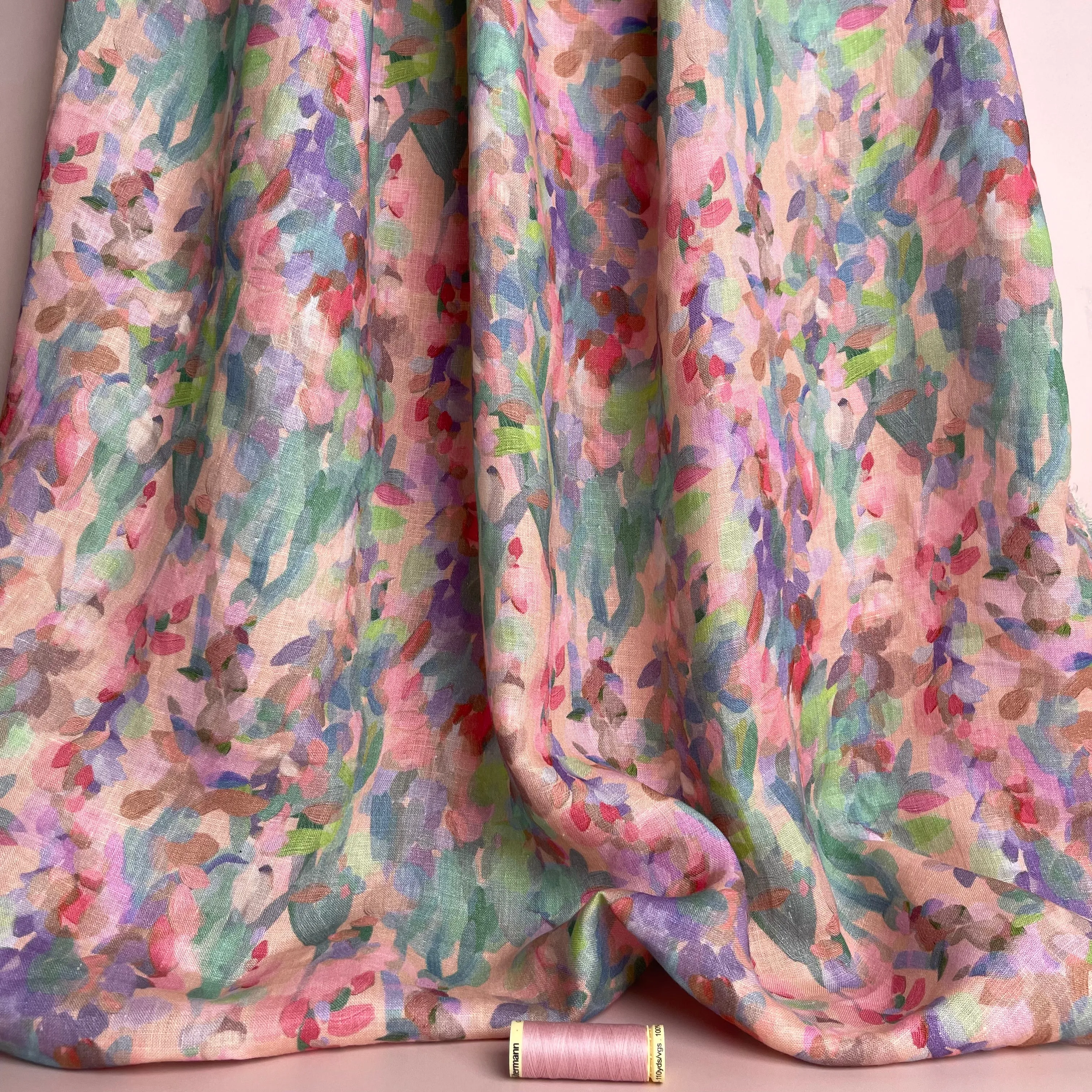 Summer Party - Lupine Petals Blush Pure Linen