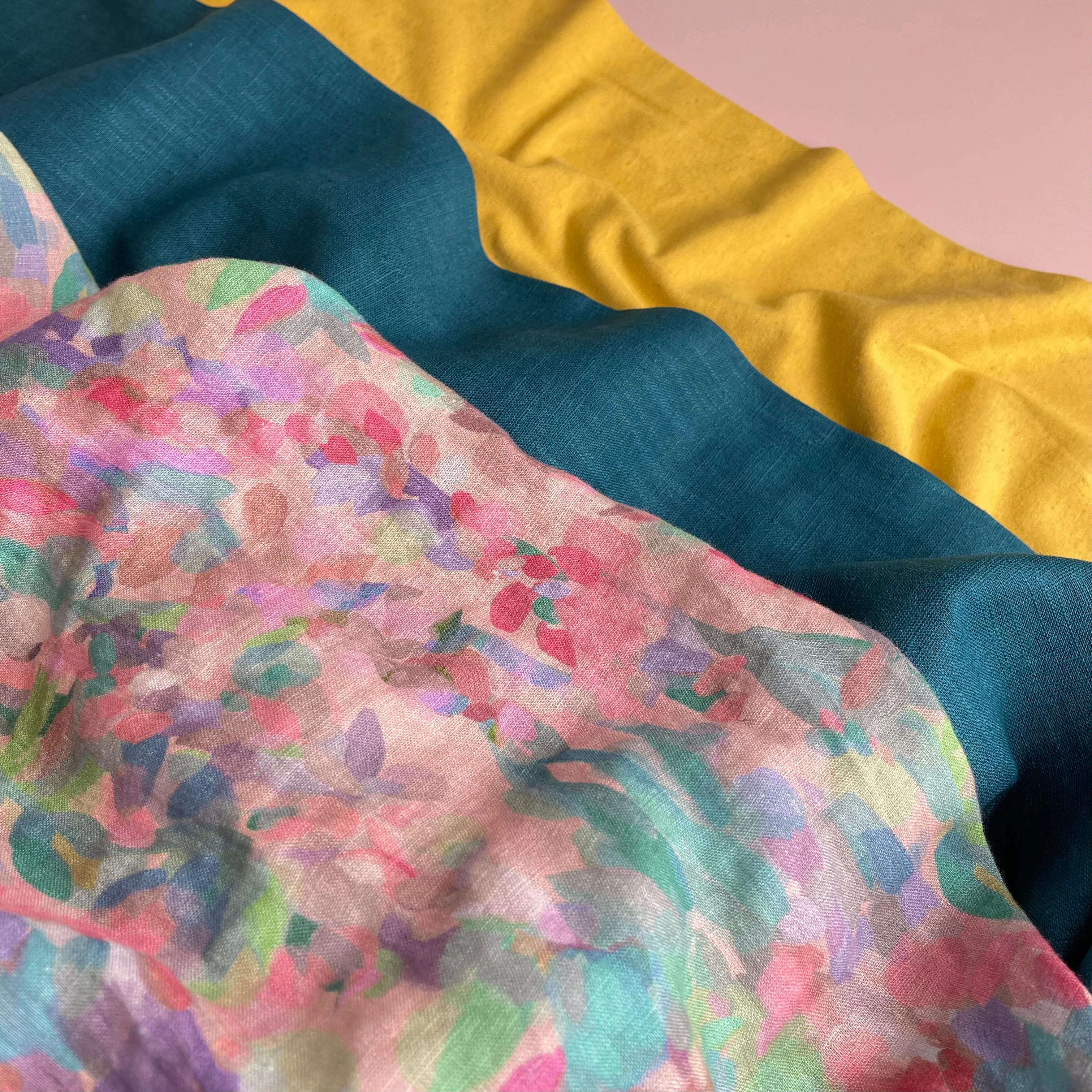 Summer Party - Lupine Petals Blush Pure Linen