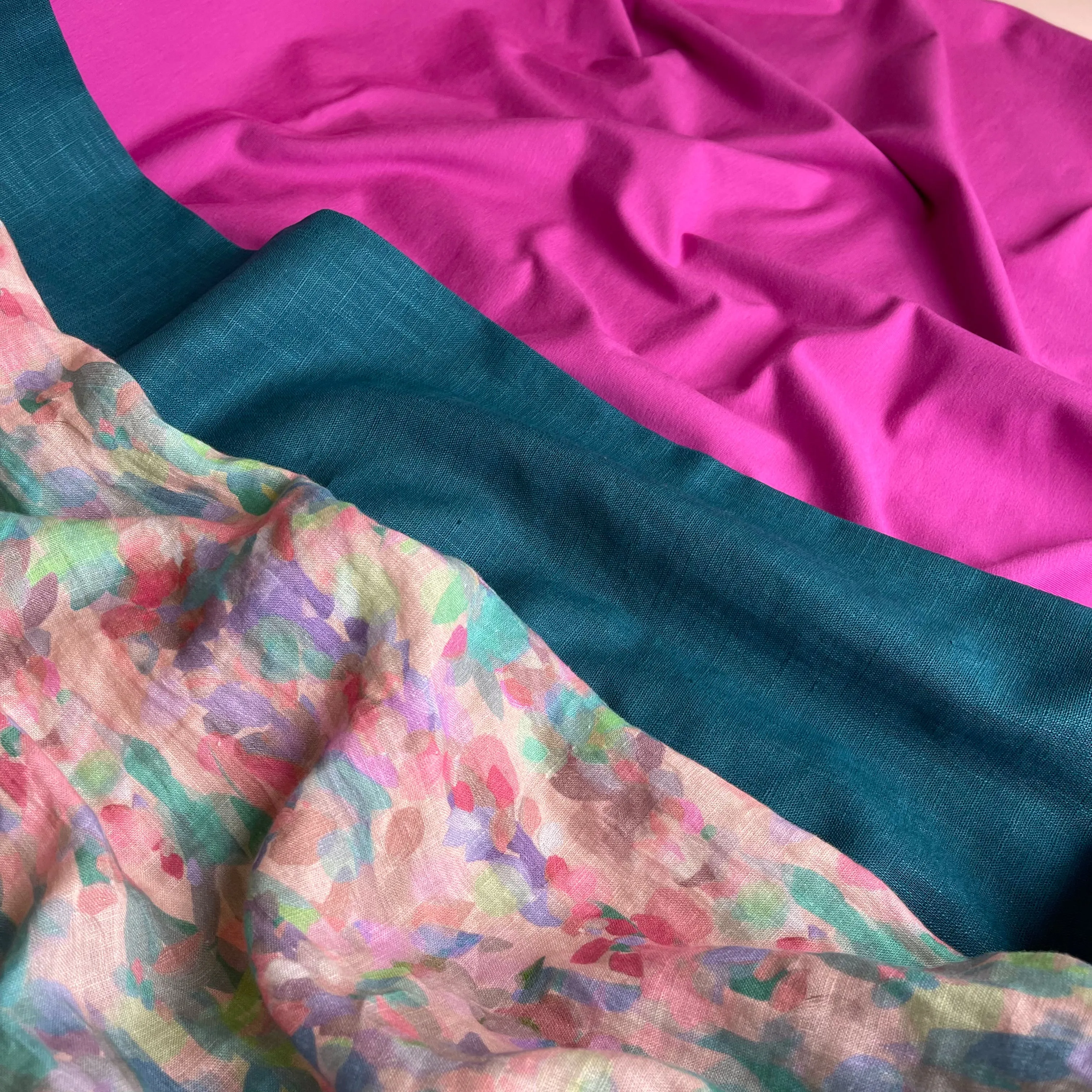 Summer Party - Lupine Petals Blush Pure Linen