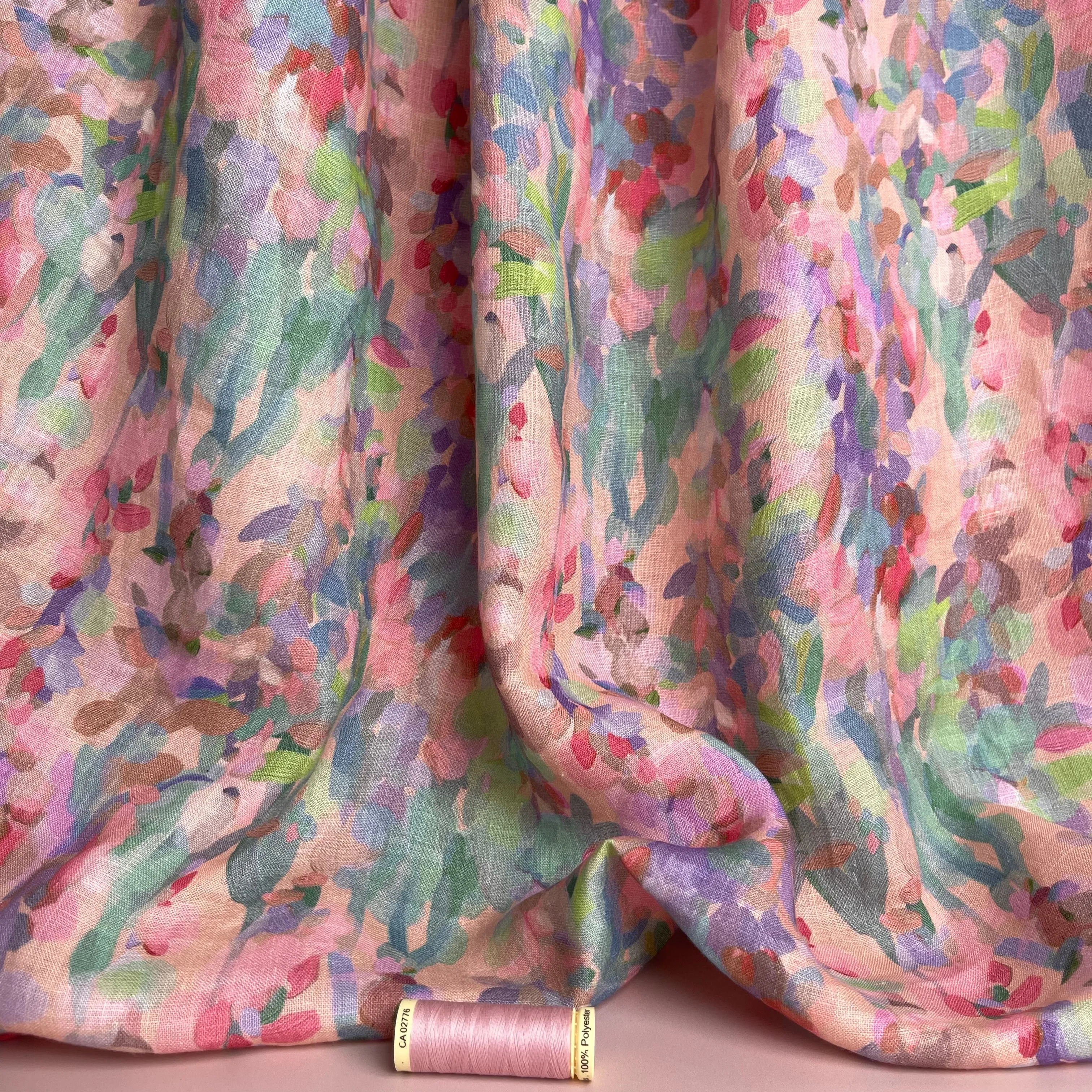Summer Party - Lupine Petals Blush Pure Linen