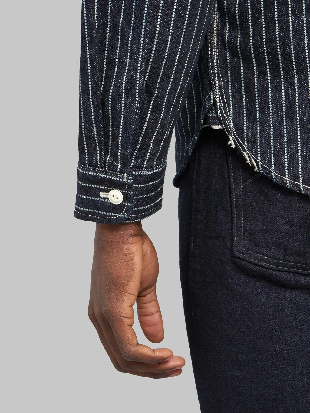 The Flat Head 10oz Indigo Wabash Work Shirt