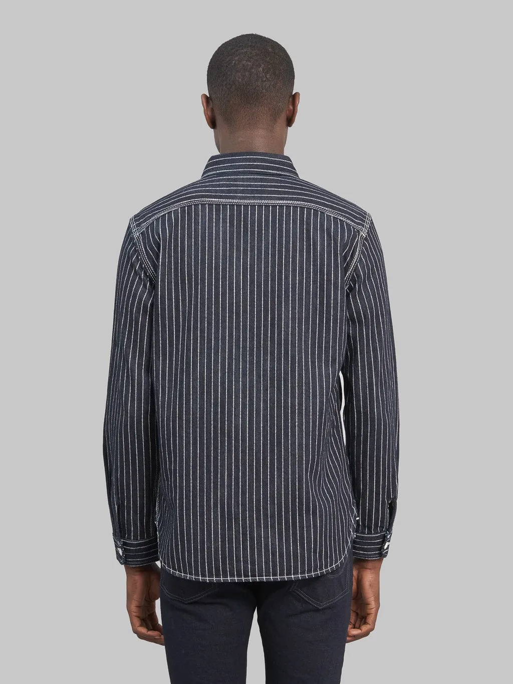 The Flat Head 10oz Indigo Wabash Work Shirt