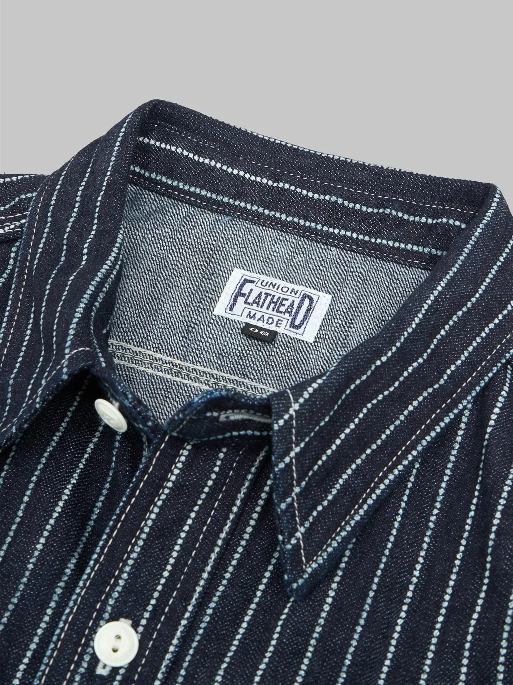 The Flat Head 10oz Indigo Wabash Work Shirt