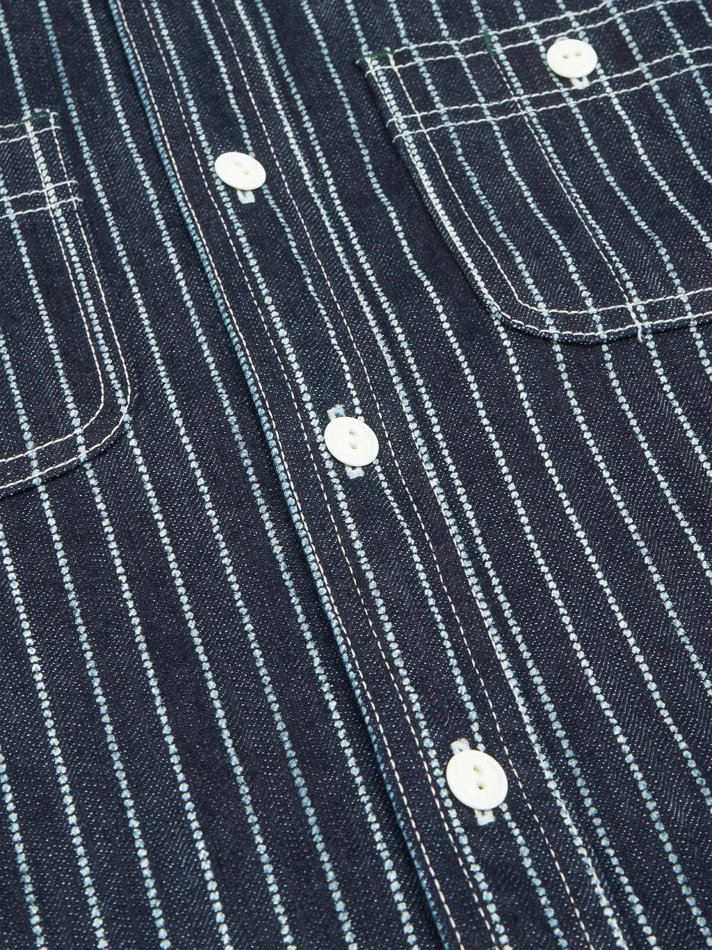 The Flat Head 10oz Indigo Wabash Work Shirt