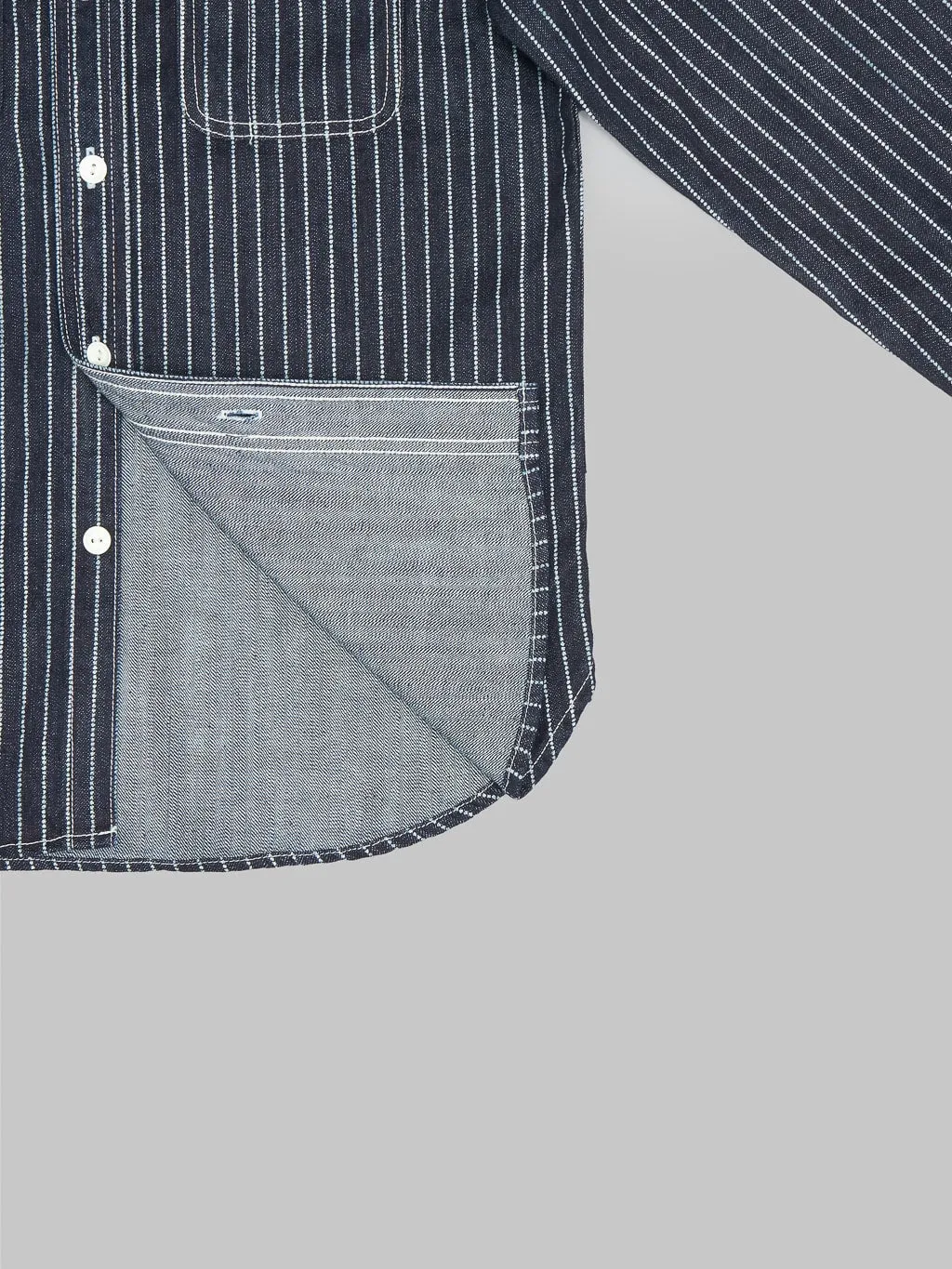 The Flat Head 10oz Indigo Wabash Work Shirt