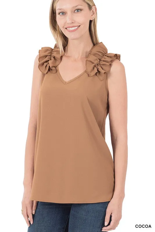 Trust Yourself Ruffle Sleeve Top