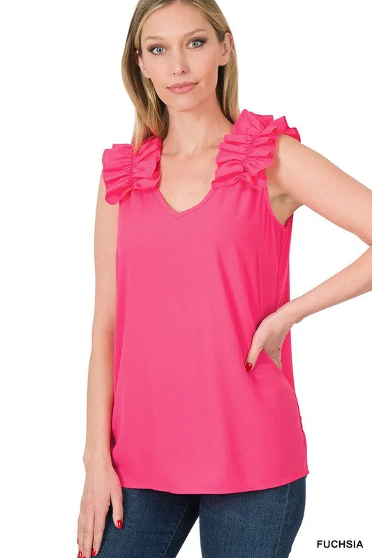 Trust Yourself Ruffle Sleeve Top