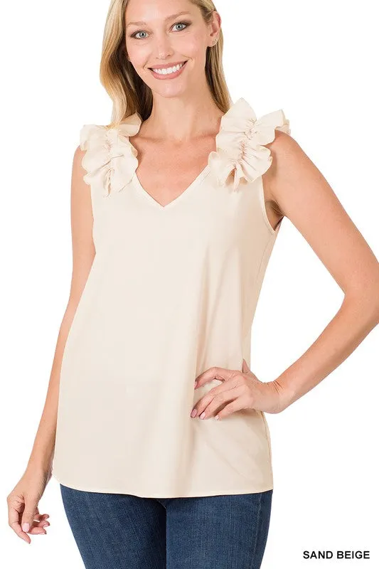 Trust Yourself Ruffle Sleeve Top