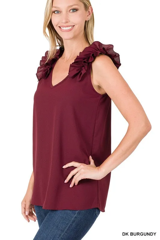 Trust Yourself Ruffle Sleeve Top
