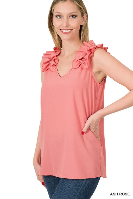 Trust Yourself Ruffle Sleeve Top