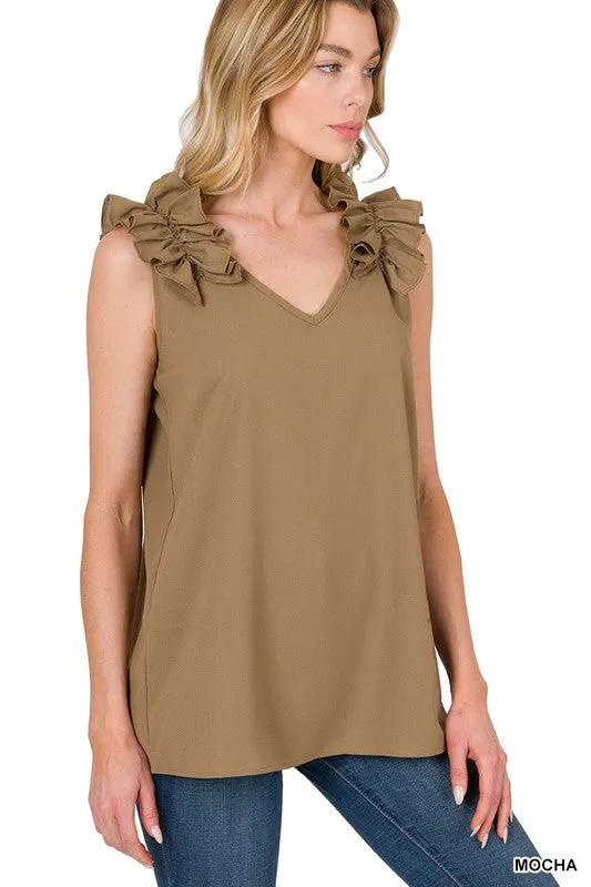Trust Yourself Ruffle Sleeve Top