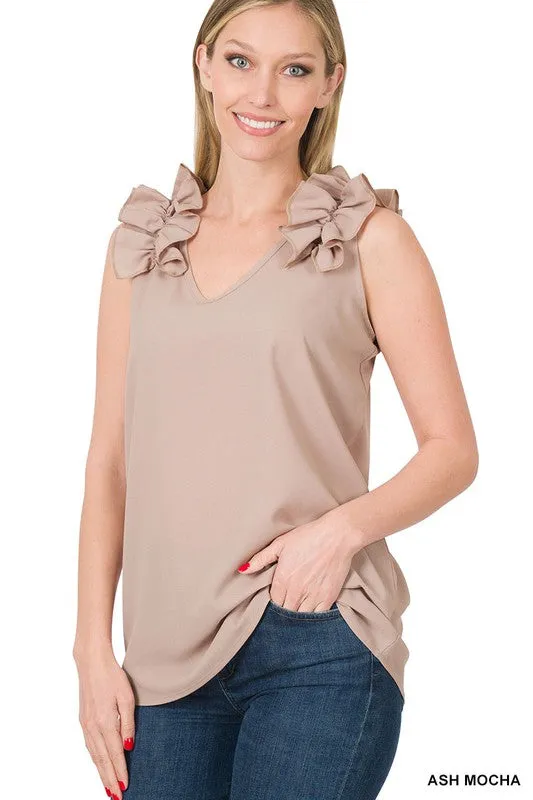 Trust Yourself Ruffle Sleeve Top