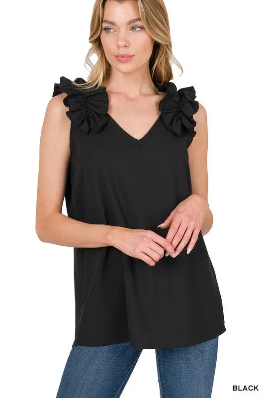Trust Yourself Ruffle Sleeve Top