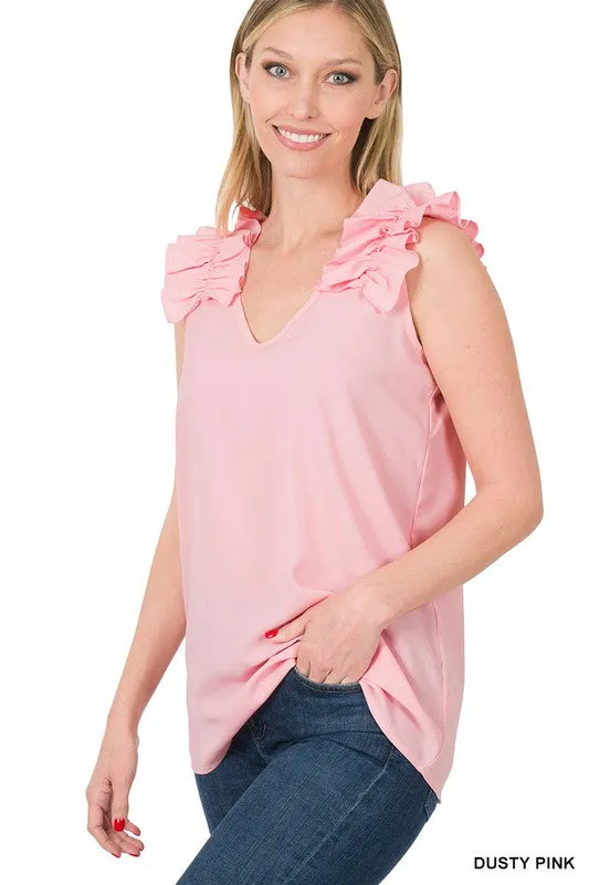 Trust Yourself Ruffle Sleeve Top
