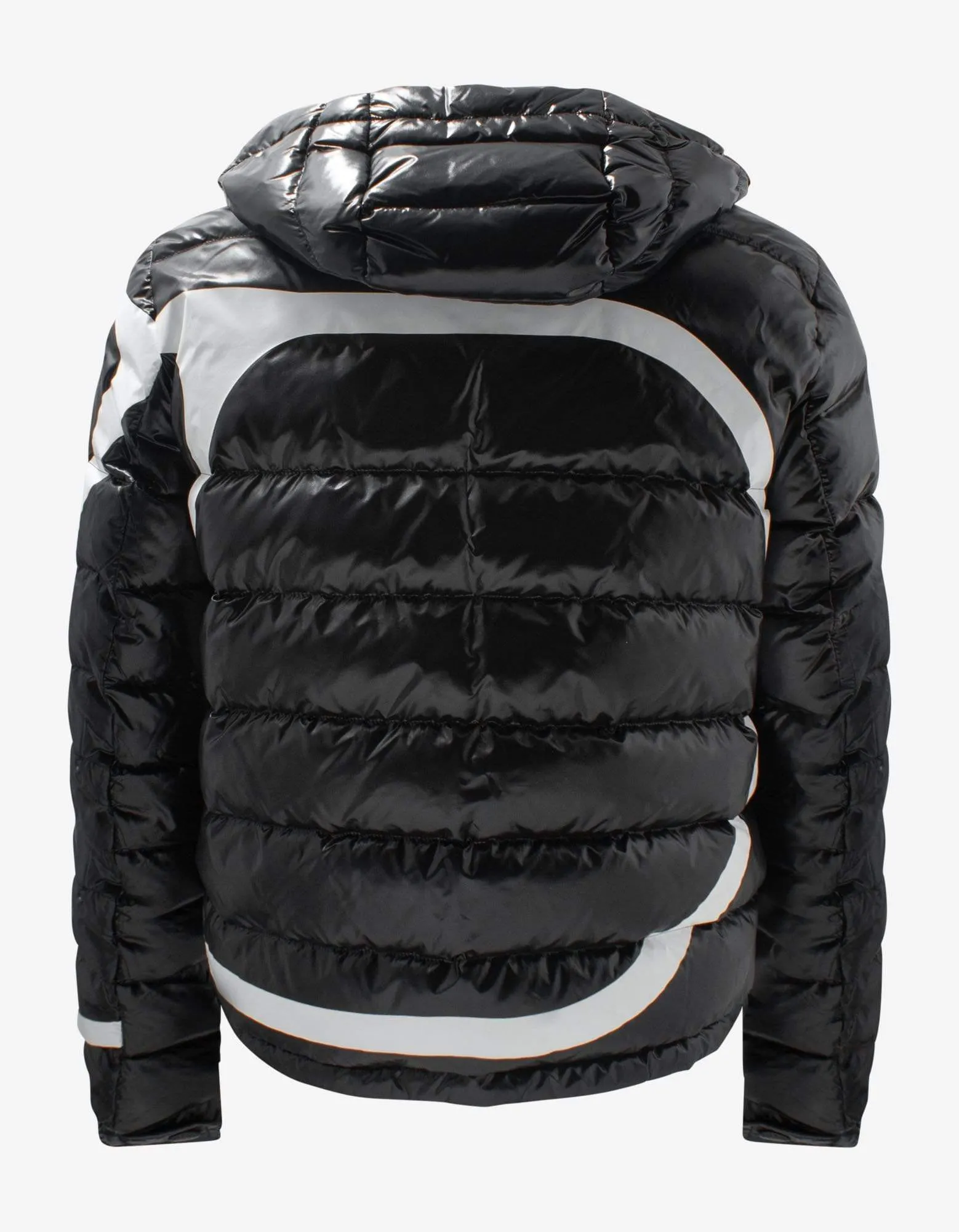 Valentino Garavani Black VLogo Print Nylon Puffer Jacket