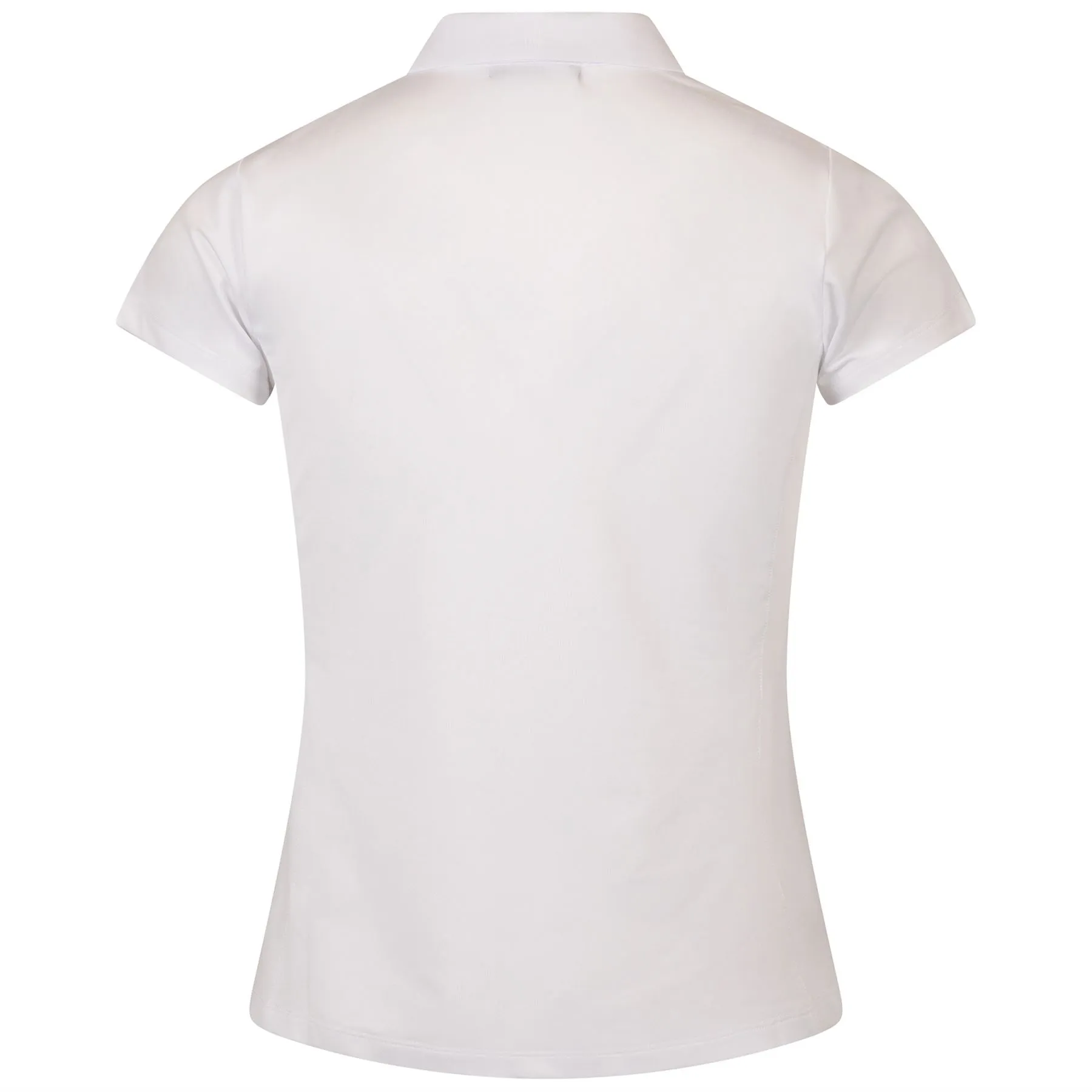 Womens Ruffle Tech Polo Ocean/White - SS24