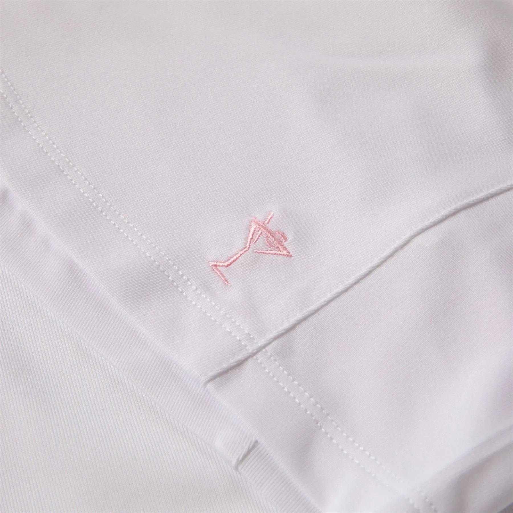 Womens Ruffle Tech Polo Ocean/White - SS24